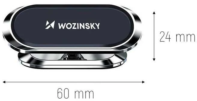 „Wozinsky“ lipnus magnetinis 360 automobilio prietaisų skydelio laikiklis, sidabrinis (WMH-06)