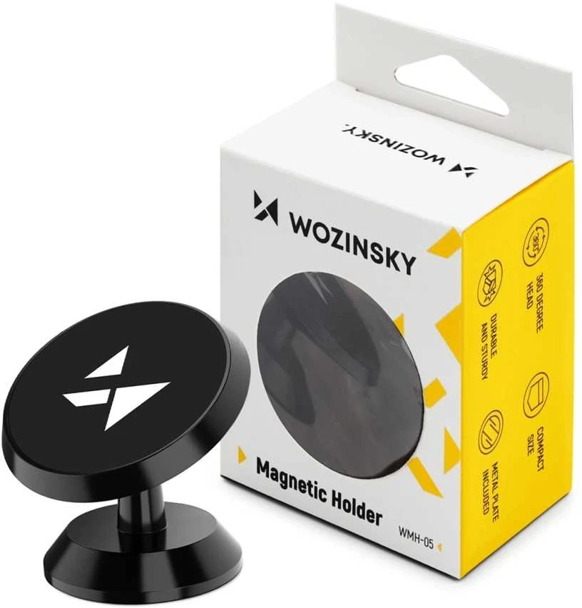 „Wozinsky Magnetic Car Dashboard 360“ lipnus juodos spalvos (WMH-05)