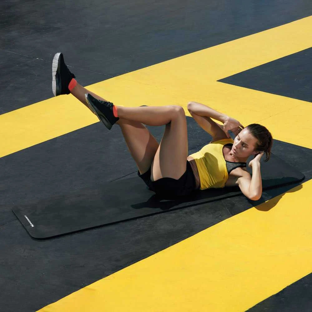Wozinsky mankštos kilimėlis 181 x 63 x 0,9 cm storio gimnastikos jogos kilimėlis rožinis