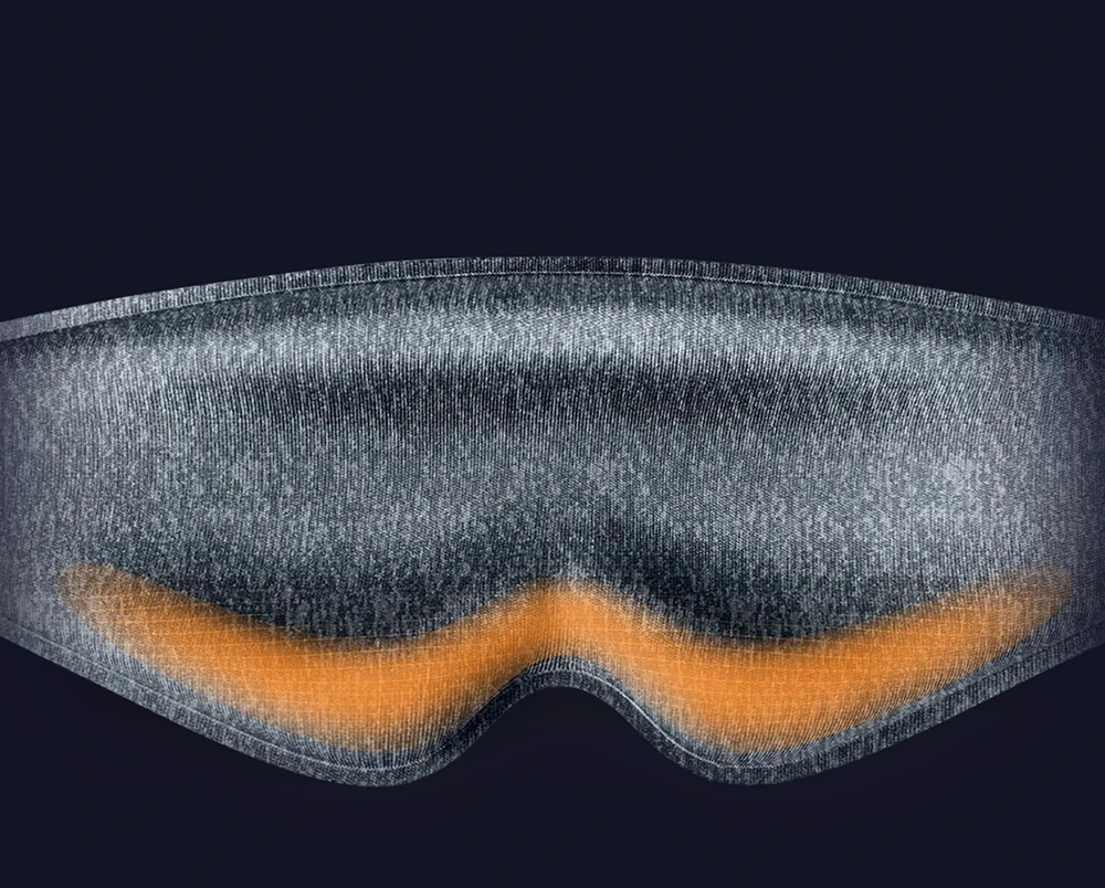 Wozinsky MSS-10 eyeshade sleeping mask - juodas