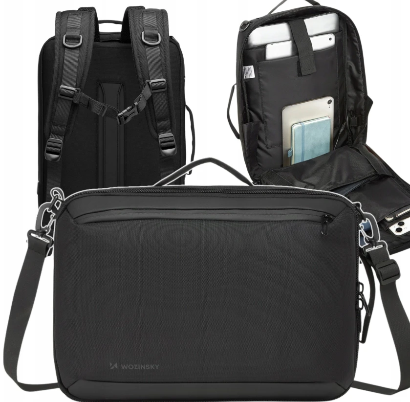Kuprinė Wozinsky Premium kompiuteriui 15,6” – juodos spalvos