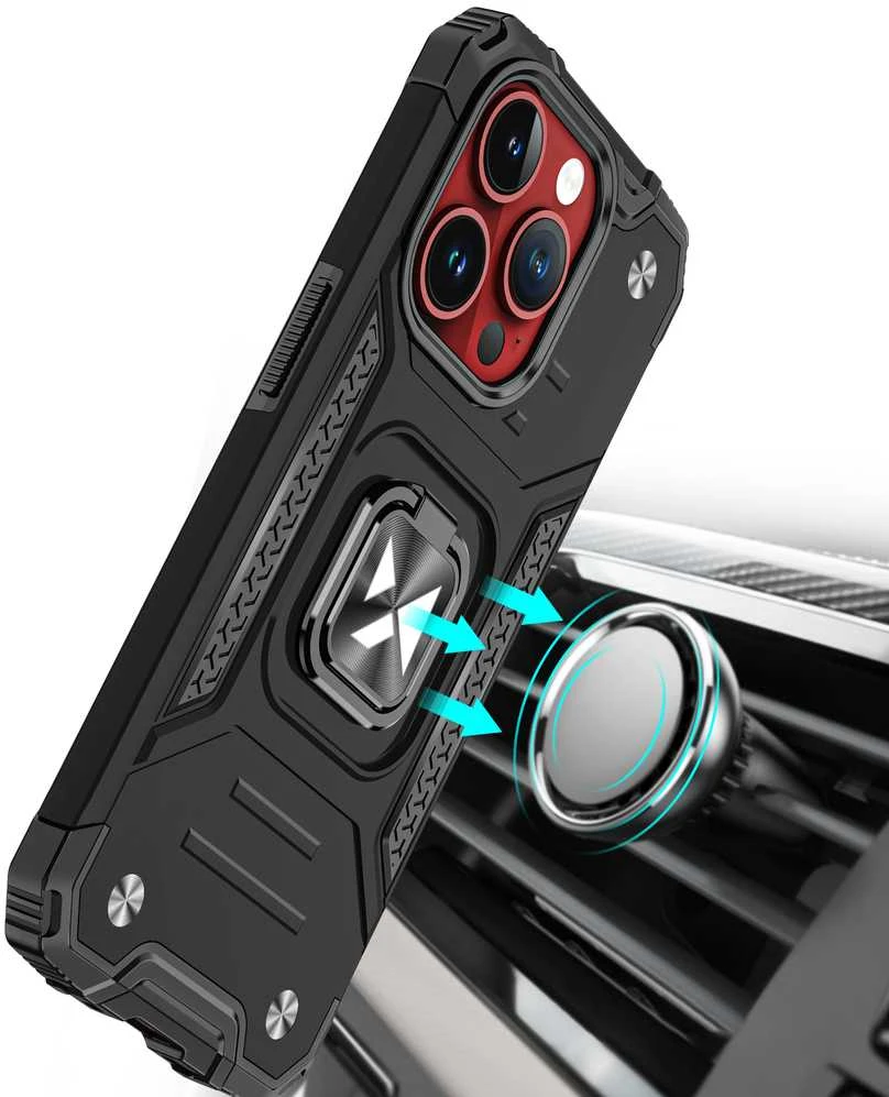 Wozinsky Ring Armor iPhone 15 Pro iPhone 15 Pro Ring Armor – dėklas telefonui aukso spalvos