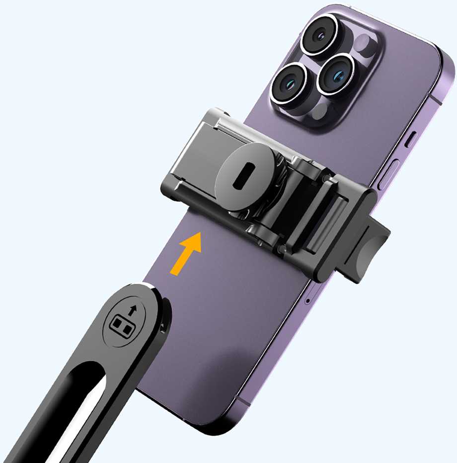 Selfie stick WC1Y3S teleskopowy tripod 1.3m su laikikliu na telefon - juoda