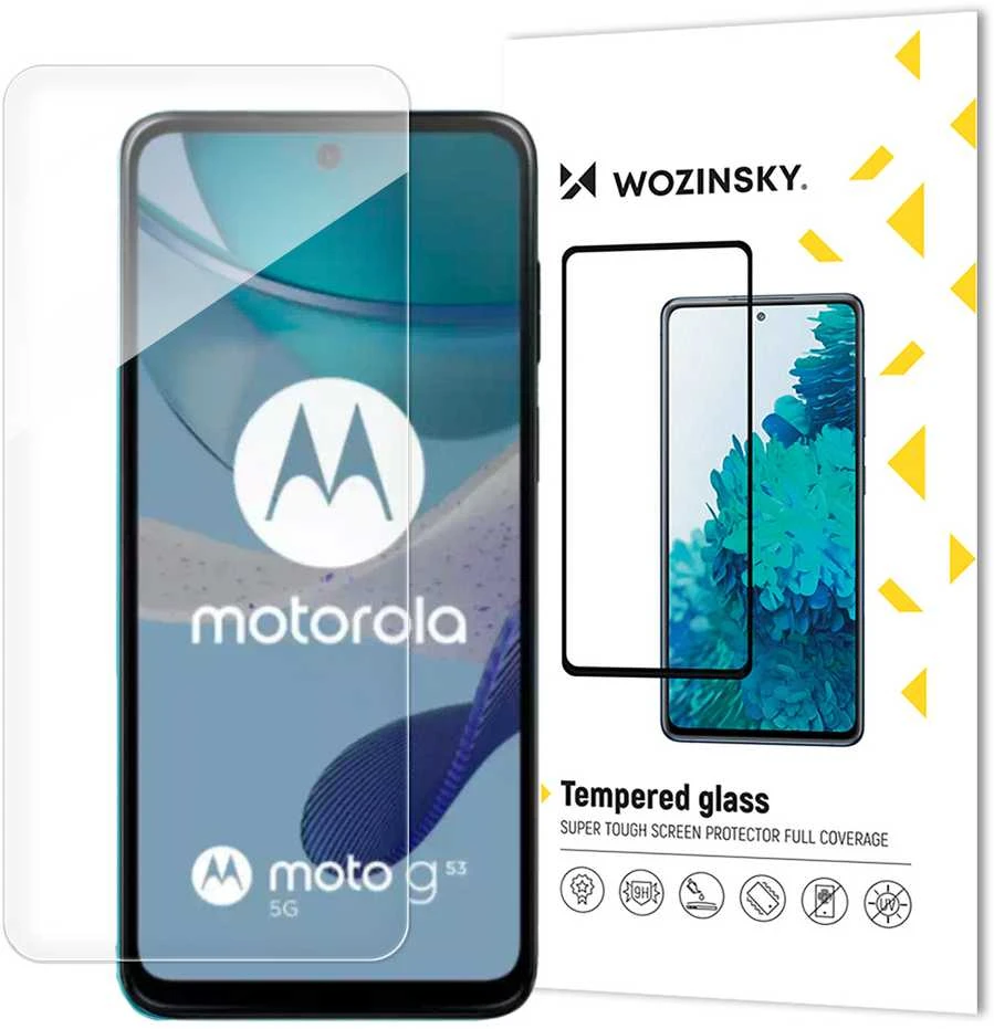 Wozinsky grūdintas stiklas, skirtas Motorola G53