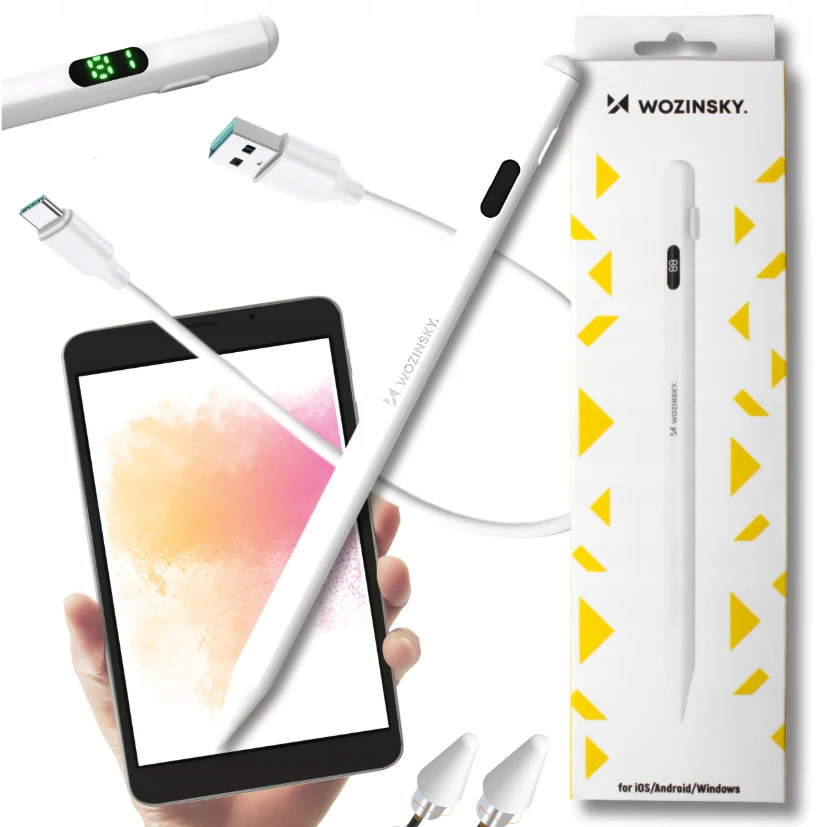Wozinsky universalus aktyvus rašiklis (Android ir iOS) – baltos spalvos