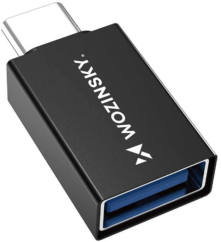 Wozinsky W10GY1S USB-C – USB-A 3.2 10Gb/s Adapteris – juodos spalvos