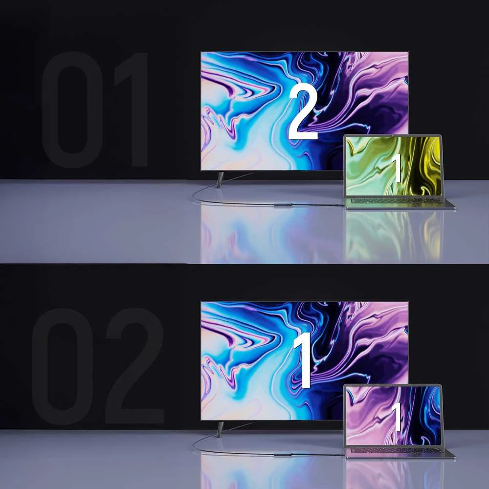 Wozinsky WACH-01 USB-C - HDMI 4K 60Hz Adapteris - Juodas