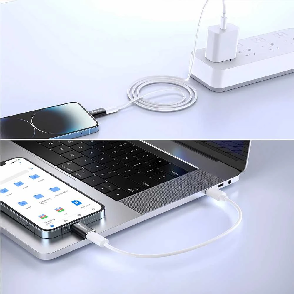 Wozinsky WALC-01 Lightning į USB-C adapteris - Juodas