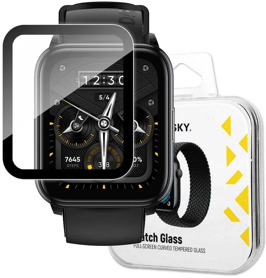 Wozinsky Watch Glass hibridinis stiklas, skirtas Realme Watch 2 Pro juodas
