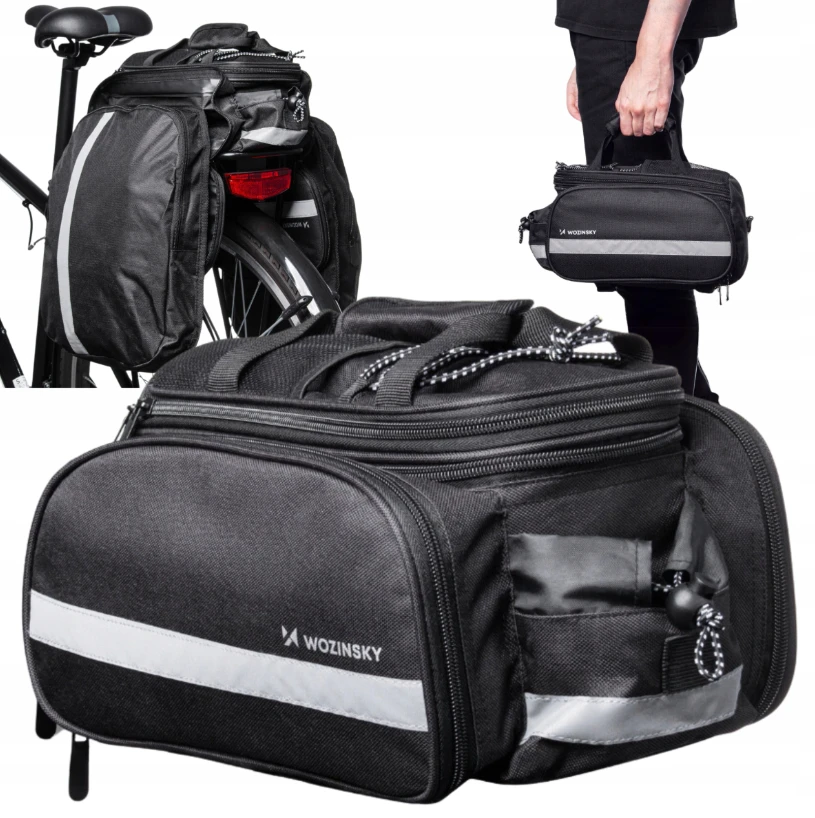 Wozinsky WBB36BK 27L bicycle bag – juodos spalvos