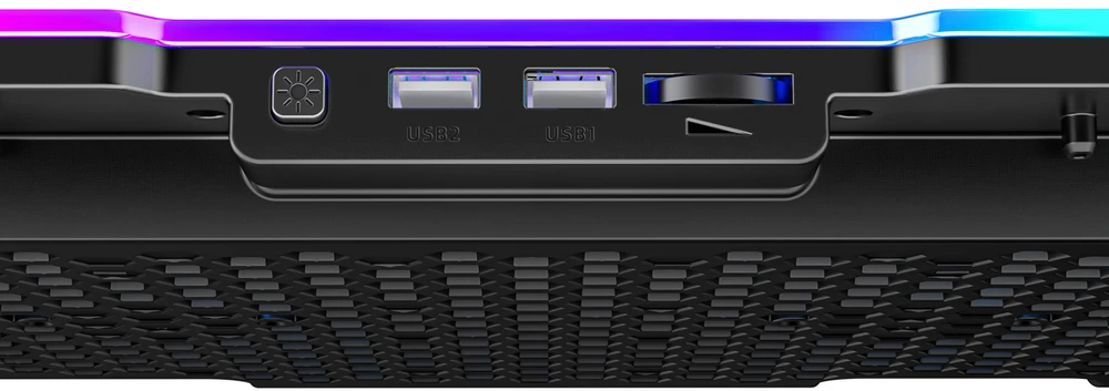 Wozinsky WDCX-A26 NitroCool RGB Gaming Nešiojamas kompiuteris Cooling Pad - Juodas