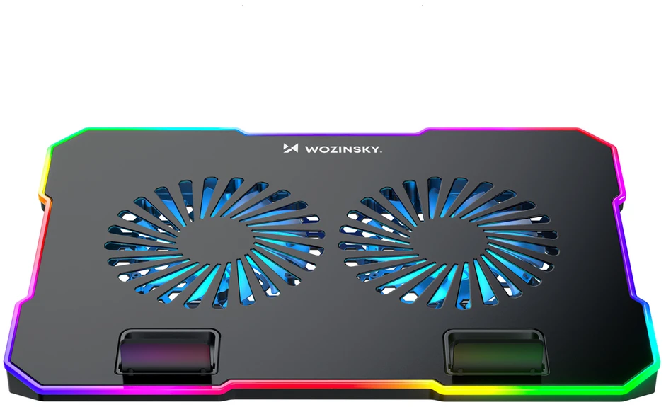 Wozinsky WDCX-A26 NitroCool RGB Gaming Nešiojamas kompiuteris Cooling Pad - Juodas