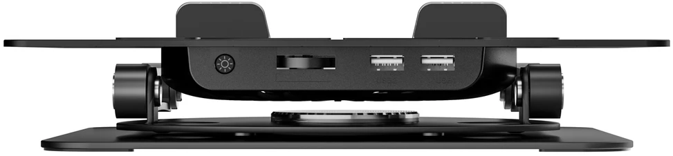Wozinsky A4d60 WDCX-X16-AS „CoolBase RGB“ aušinimo stovas su 360° pasukimu nešiojamam ir planšetiniam kompiuteriui - juoda