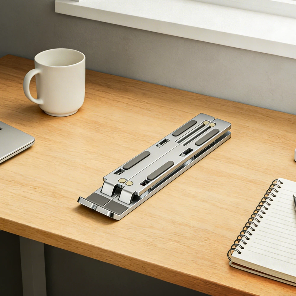 Wozinsky WDCX-X8S Foldable Adjustable Nešiojamas kompiuteris Stand - Sidabrinis