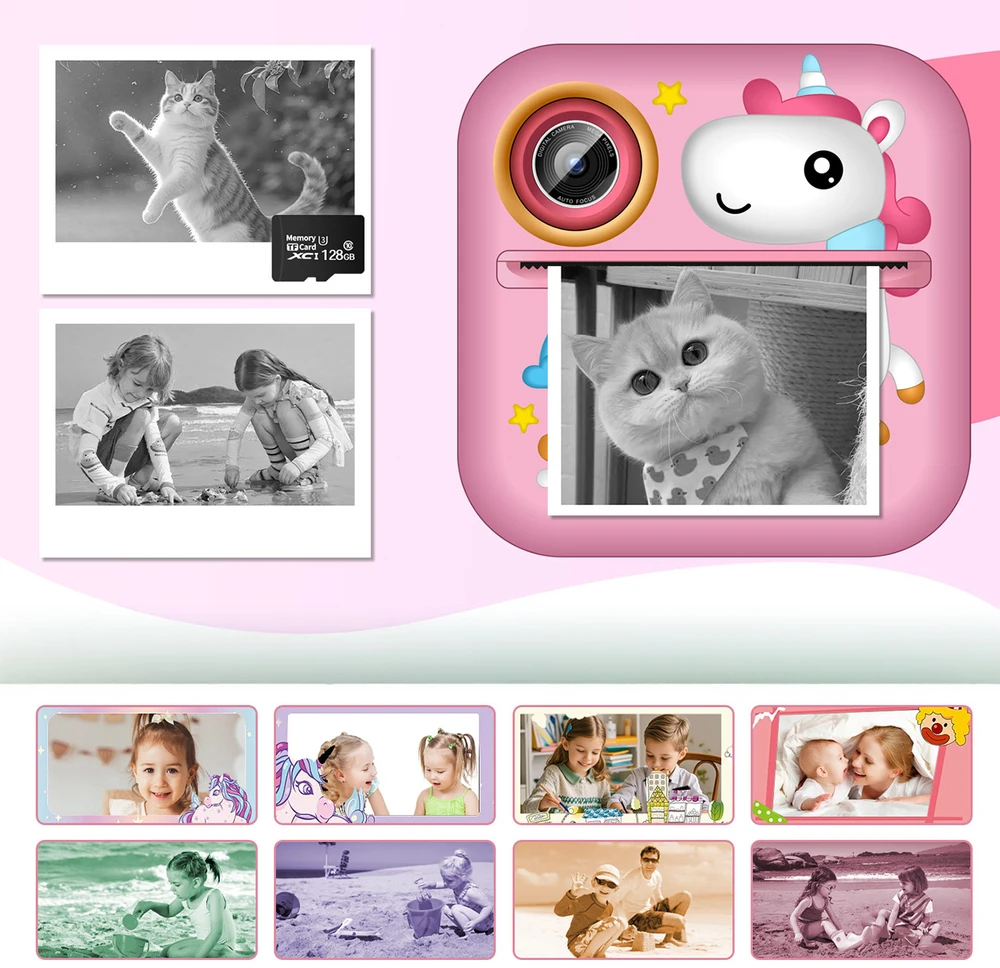 Wozinsky WDT-03 Thermal Spausdintuvas Camera for Kids - Rožinė