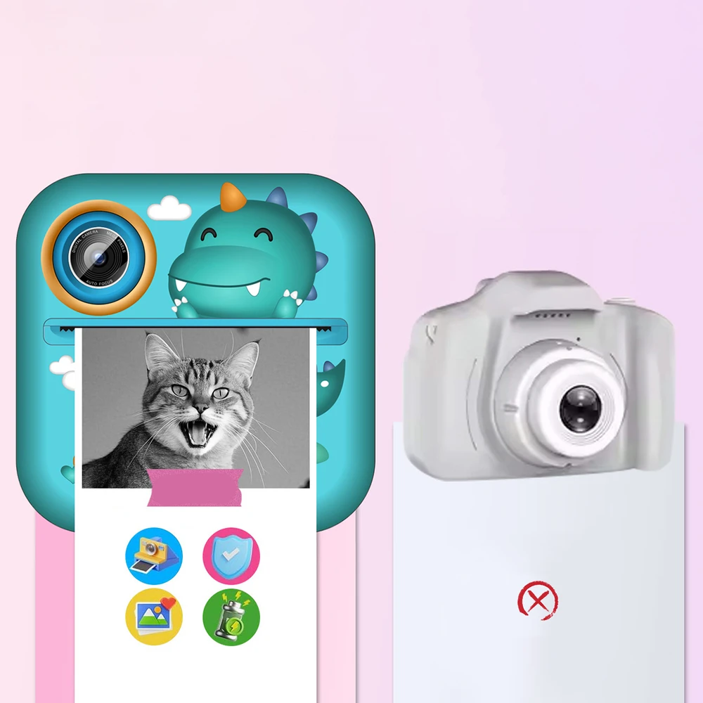 Wozinsky WDT-04 Thermal Spausdintuvas Camera for Kids - Žalias