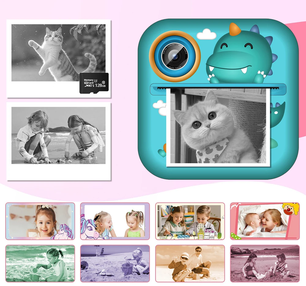 Wozinsky WDT-04 Thermal Spausdintuvas Camera for Kids - Žalias