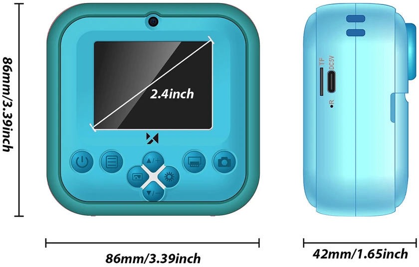 Wozinsky WDT-04 Thermal Spausdintuvas Camera for Kids - Žalias