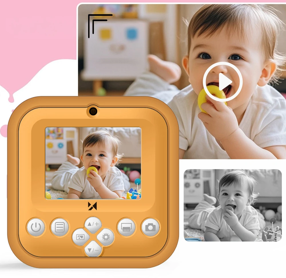 Wozinsky WDT-05 Thermal Spausdintuvas Camera for Kids - Oranžinis