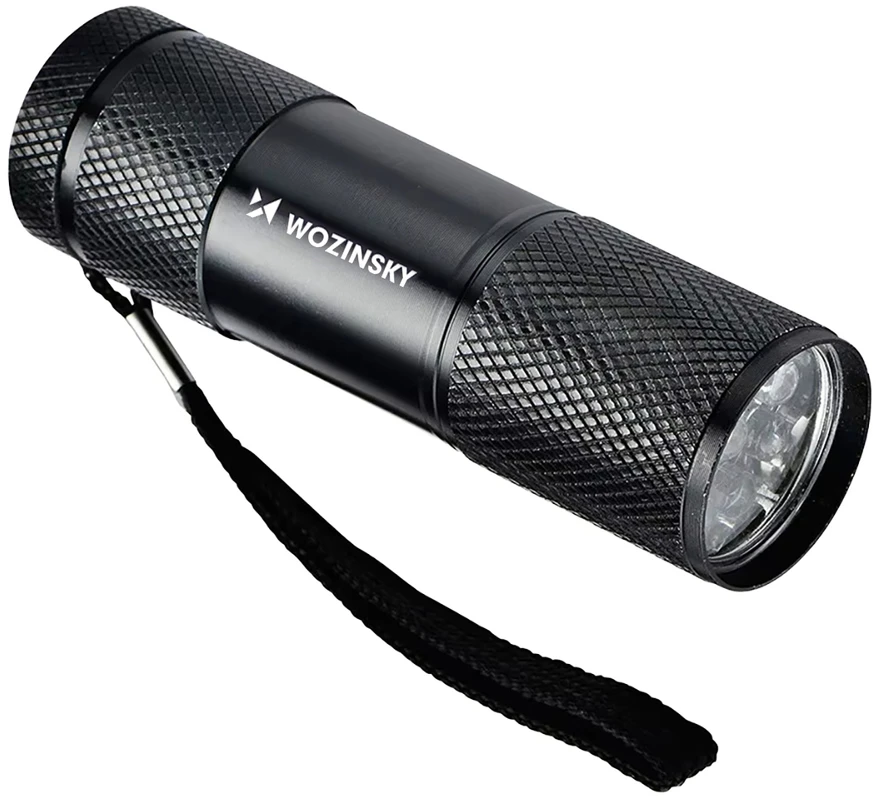 Wozinsky WLD-9L IP65 UV žibintuvėlis pėdsakų aptikimui - Juodas