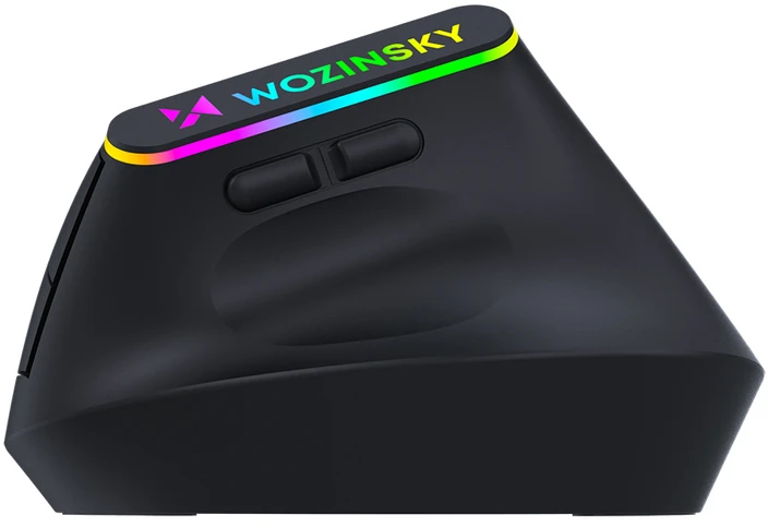 Wozinsky WMG-1164 Wireless Vertical Ergonomic Pelė žaidimams 3600 DPI with RGB pašvietimas - Juodas