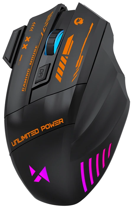 Wozinsky WMGB-1179 Optinė belaidė pelė žaidimams with Built-in Rechargeable Baterija 3200 DPI with Backlight - Juodas