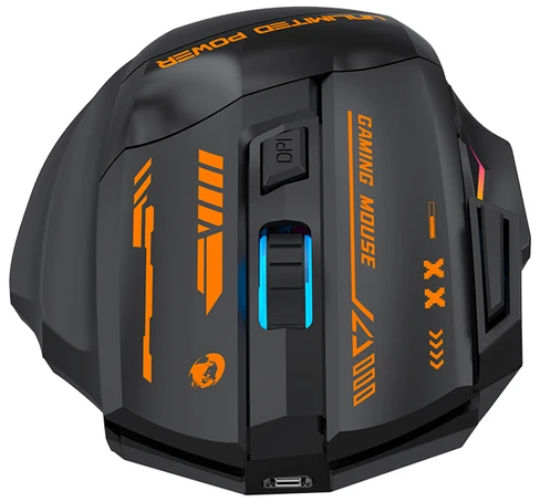 Wozinsky WMGB-1179 Optinė belaidė pelė žaidimams with Built-in Rechargeable Baterija 3200 DPI with Backlight - Juodas