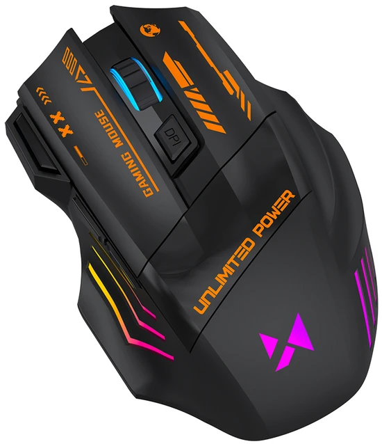 Wozinsky WMGB-1179 Optinė belaidė pelė žaidimams with Built-in Rechargeable Baterija 3200 DPI with Backlight - Juodas