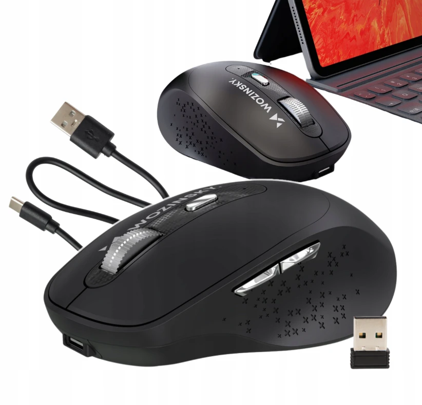 Wozinsky WMGK-1134 Ergonomic Belaidė pelė - Juodas