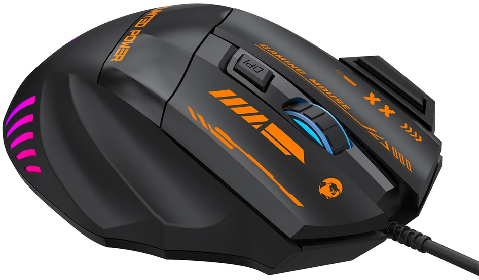 Wozinsky WMGK-1179W su laidu Optinė pelė žaidimams 7200 DPI with Backlight - Juodas