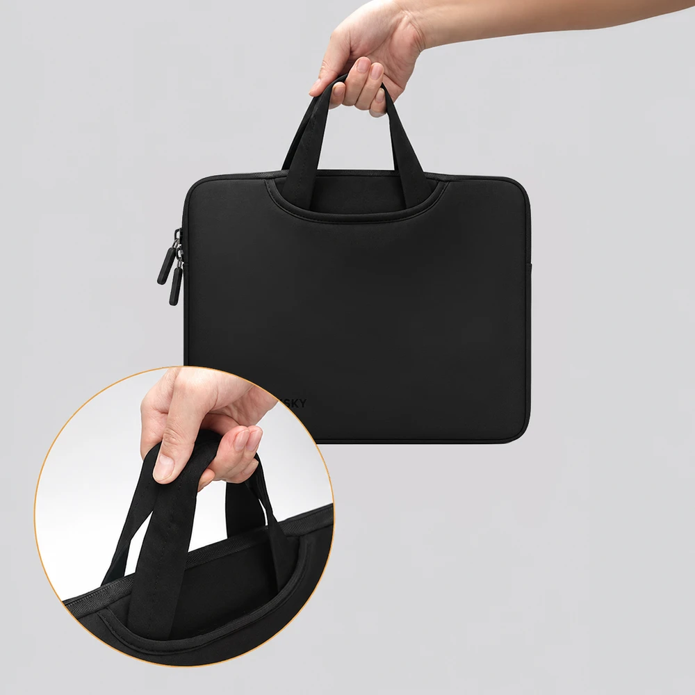 Wozinsky WNT-11B 10-11" Nešiojamas kompiuteris Bag with Retractable Neoprene Handle - Juodas