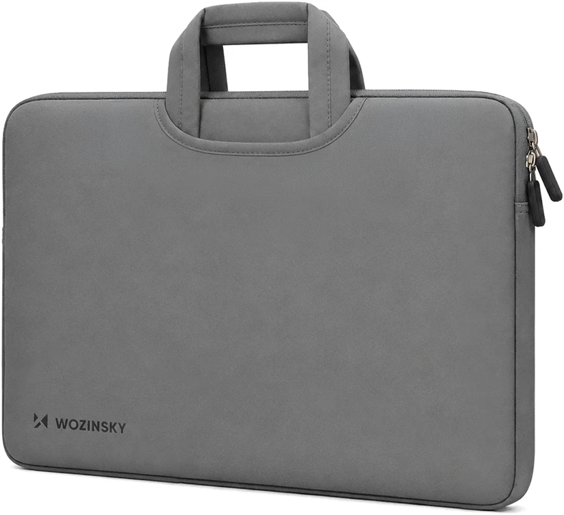 Wozinsky WNT-15G 15.6" Nešiojamas kompiuterio krepšys su ištraukiama neopreno rankena - pilkas