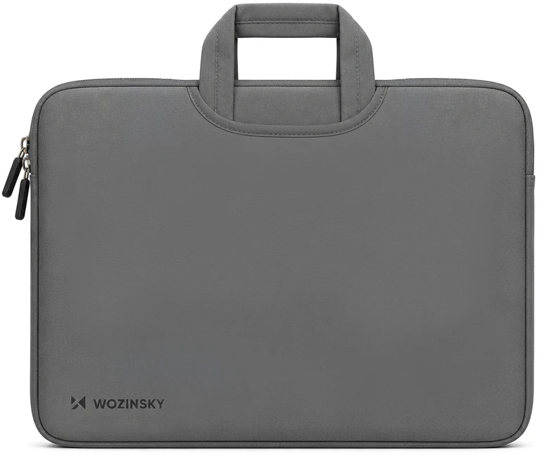 Wozinsky WNT-15G 15.6" Nešiojamas kompiuterio krepšys su ištraukiama neopreno rankena - pilkas