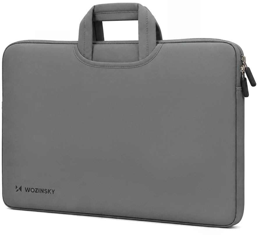 Wozinsky WNT-17G 17.3" Nešiojamas kompiuterio krepšys su ištraukiama neopreno rankena - pilkas