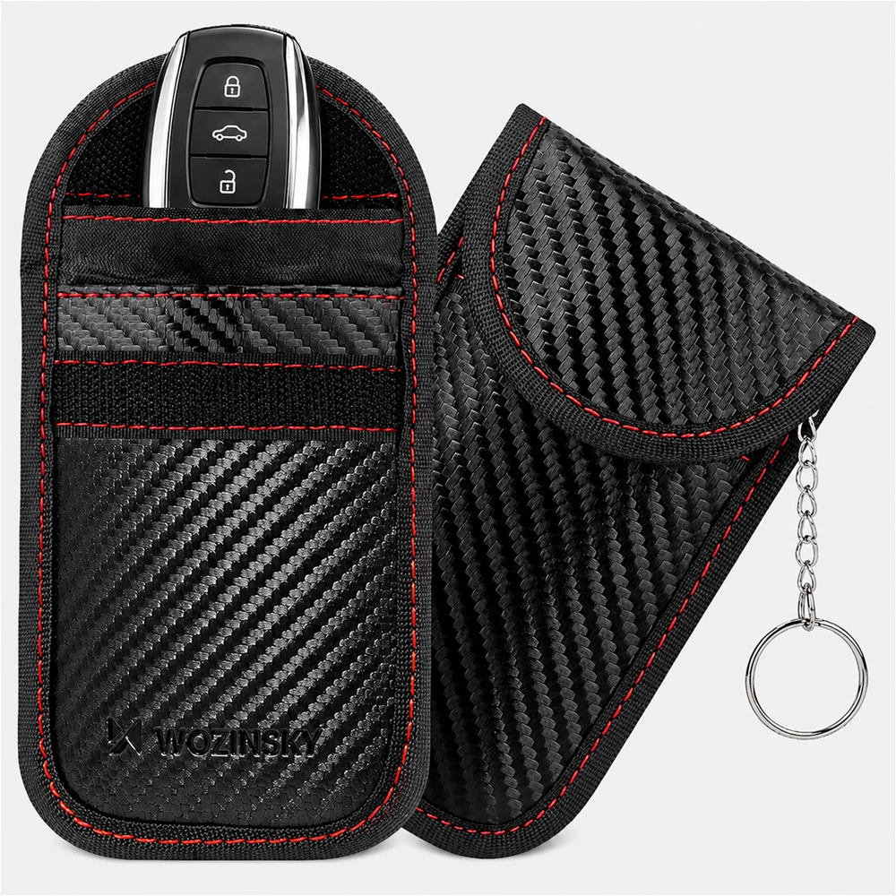 Wozinsky WPB-R14 RFID Blocking Case for Keyless Keys 14x9 cm - Juodas
