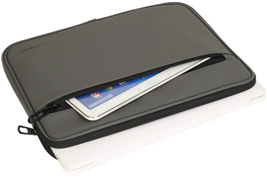 Wozinsky WPL-15 15.6" Nešiojamas kompiuteris Case with Metal Zipper - Gray