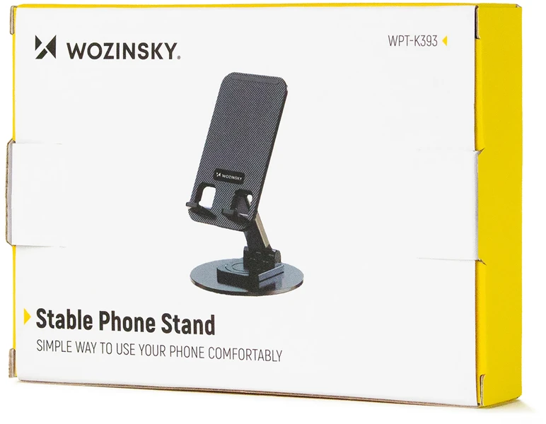Wozinsky WPT-K393 stabilus telefono ir planšetinio kompiuterio stovas - juodas