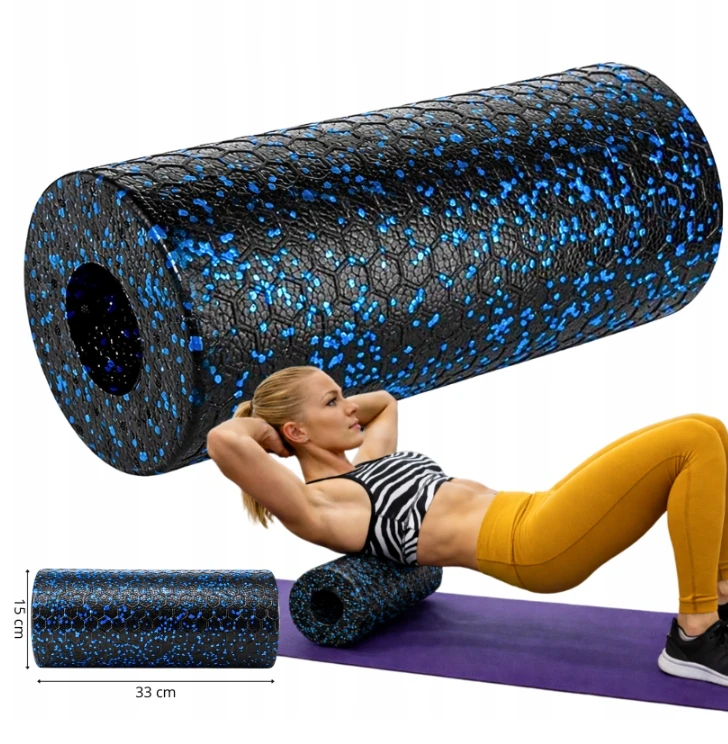 Wozinsky WRM-33 Massage Roller Exercise Roller 33 cm - Juodas