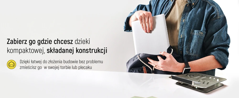 Wozinsky WRS-CPY84SS Aluminum nešiojamo kompiuterio stovas – sidabro spalvos