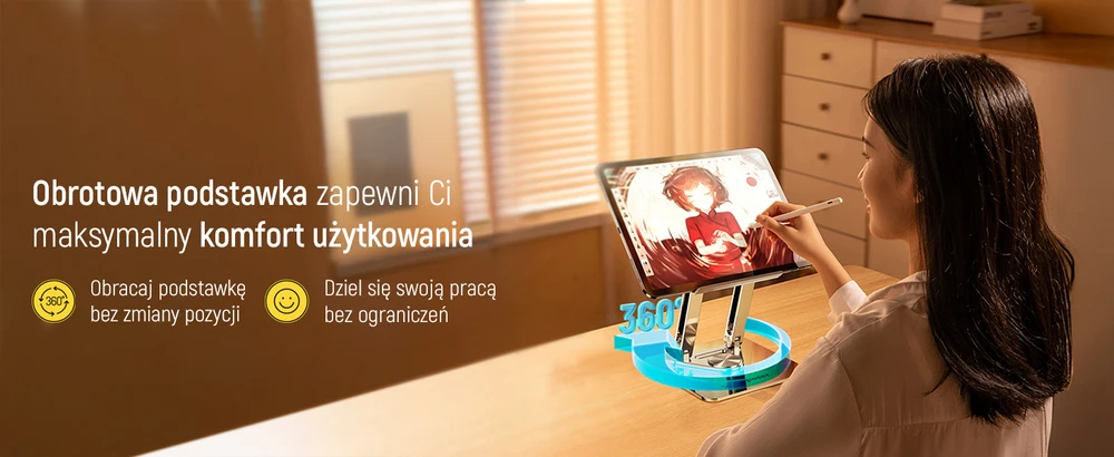 Wozinsky WRS-CPY84SS Aluminum nešiojamo kompiuterio stovas – sidabro spalvos