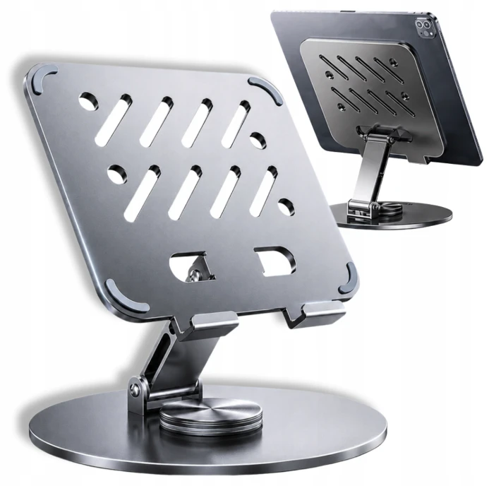 Wozinsky WRS-DSY84SS 360° Rotating Aluminum Planšetė Stand – pilkos spalvos