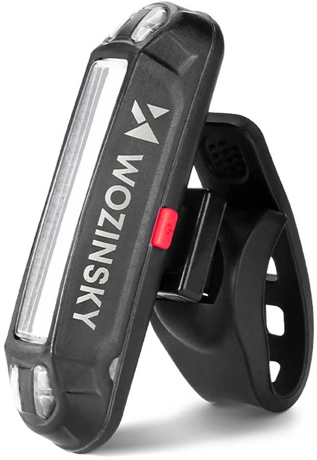 Rinkinys lampek rowerowych Wozinsky WSBLB2 przednia (400 lm) USB-C i tylna USB micro - juoda