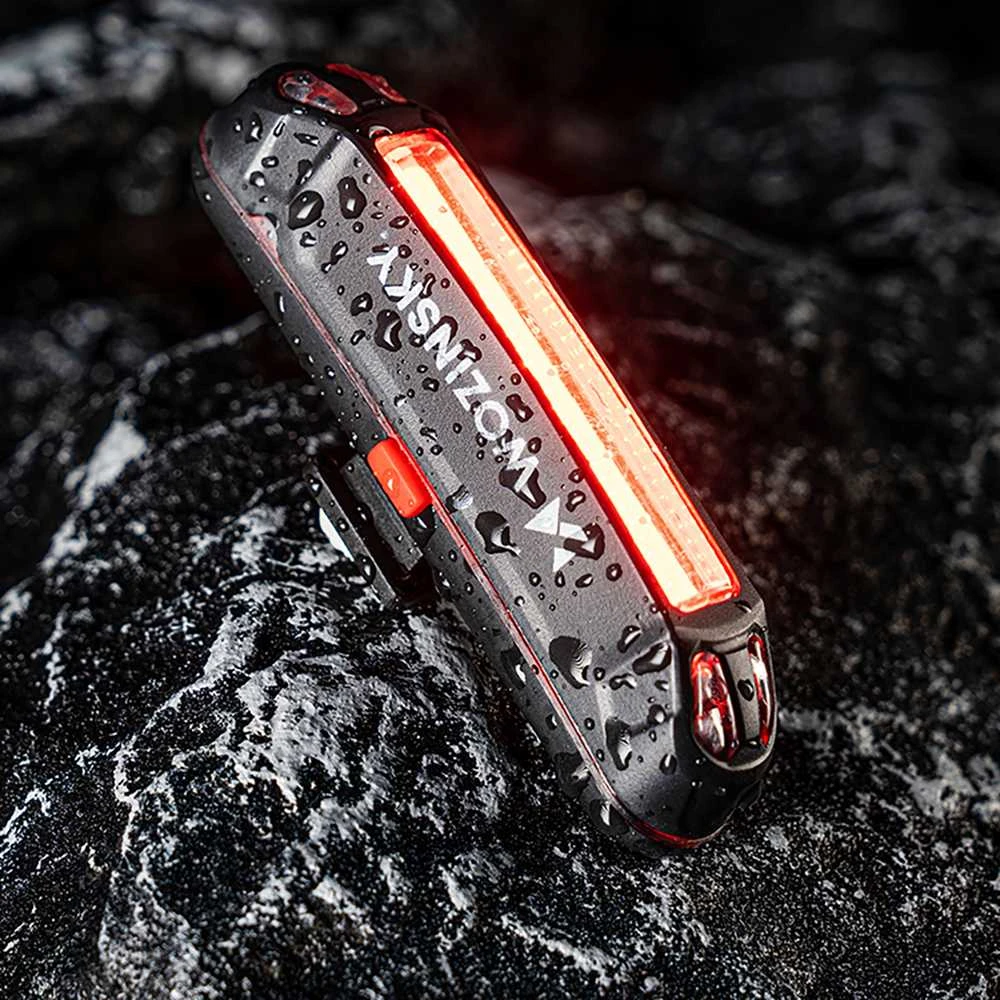 Wozinsky WSBLB3 priekinis (1000 lm) ir galinis USB-C dviračio žibintų komplektas – juodas