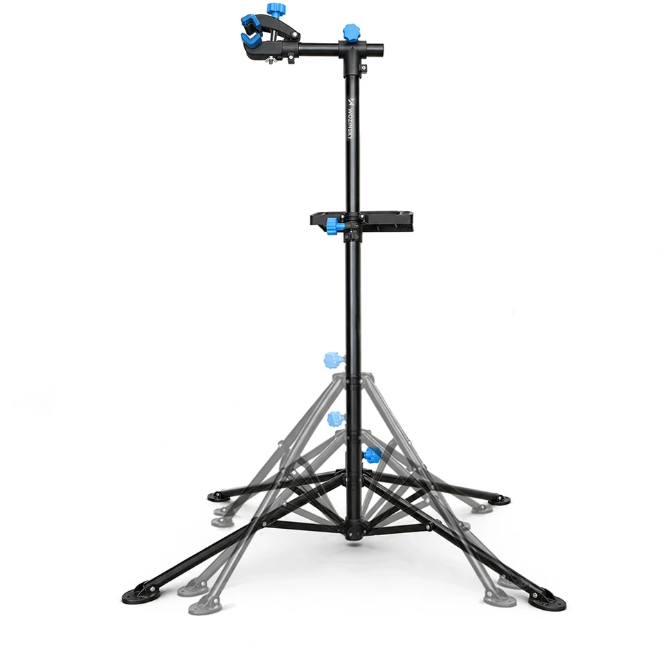 Wozinsky WSS-180 grindų aptarnavimo stovas su rankenėlėmis 30 kg dviračiams - juodas