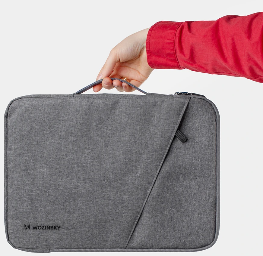Wozinsky WTNP-14G 13-14" Nešiojamas kompiuteris Bag with Retractable Handle - Gray