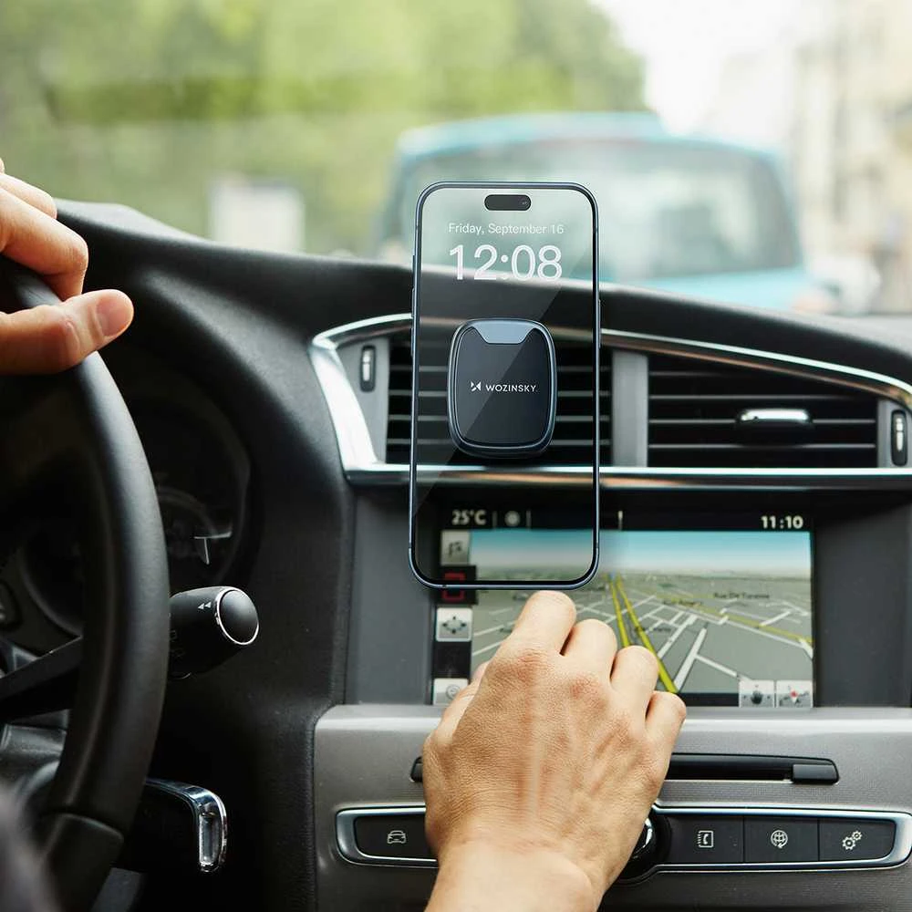 Wozinsky WUMTK magnetinis telefono laikiklis automobiliui air vent – juodos spalvos