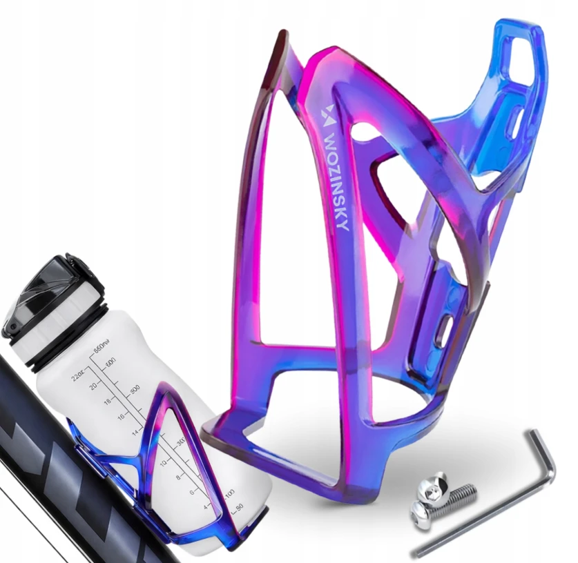 Wozinsky WUR-01BP Bike Bottle Holder Basket - Mėlyna and Violetinė