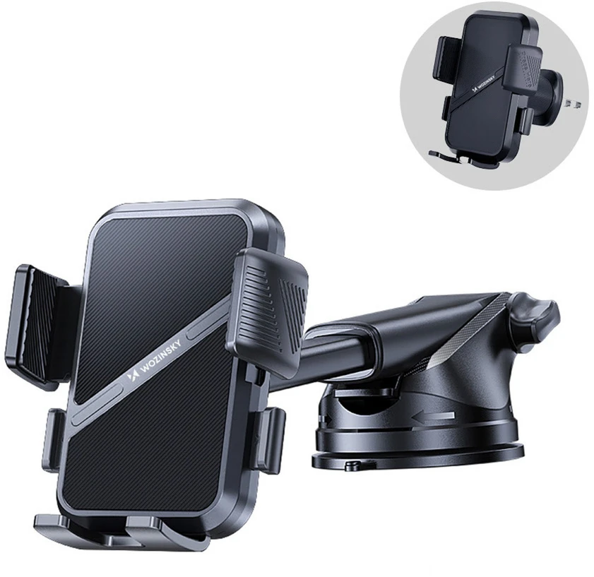 Wozinsky WUS-CF29 3-in-1 Car Holder for Dashboard, Windshield and Air Vent - Juodas