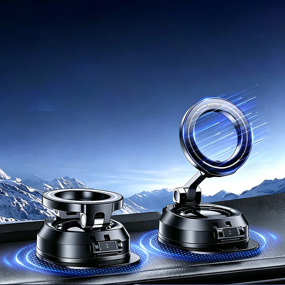 Wozinsky WUS-CZ37 Magnetic 360° Dashboard Car Mount - Juodas