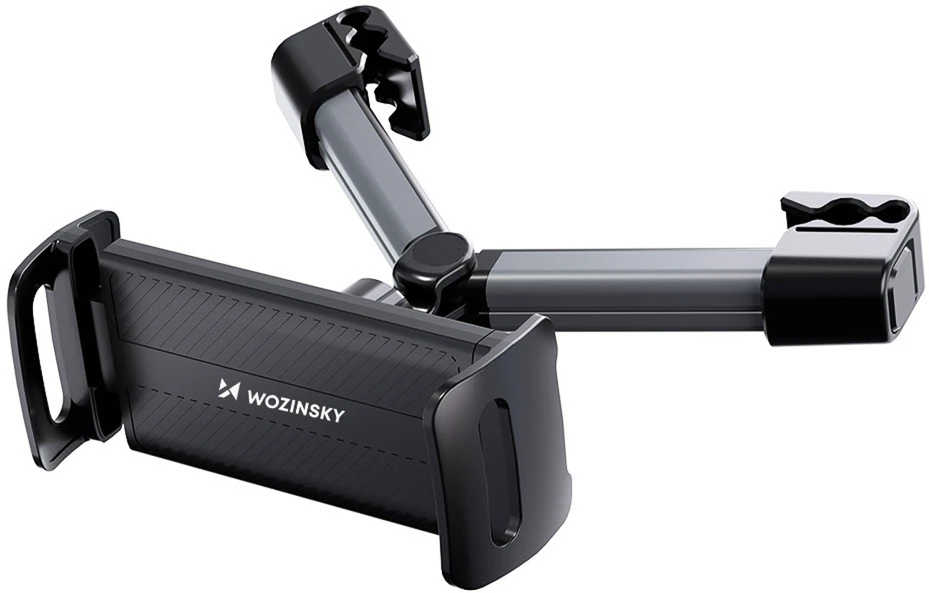 Wozinsky WUU-CHZ19 universal headrest car holder for phone and tablet - juodas